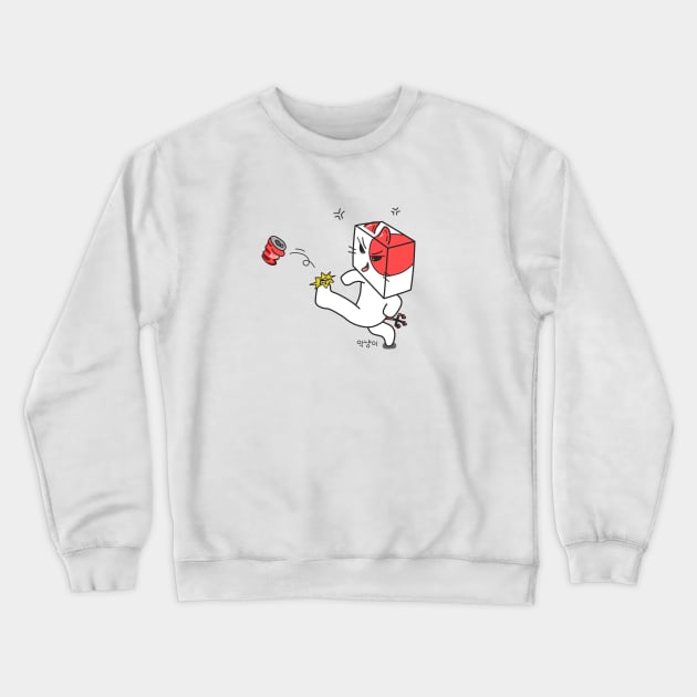 The aknyangi is annoyed - aknyangi, cat miaw lovers Crewneck Sweatshirt by aknyangi